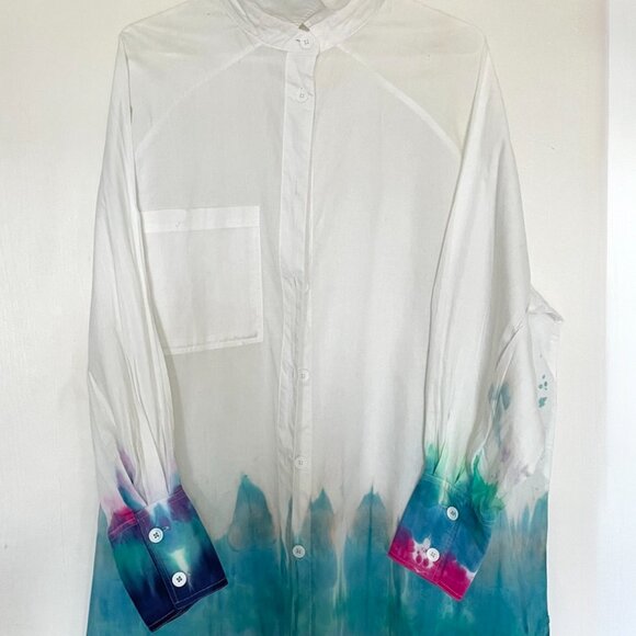 🔥 Free Speech Flame Dyed Long Blouse – Beach to Street Style 🔥 - Picture 5 of 8